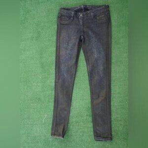 BleuLab Dark Blue Double Sided Low Rise Skinny Jeans Size 26